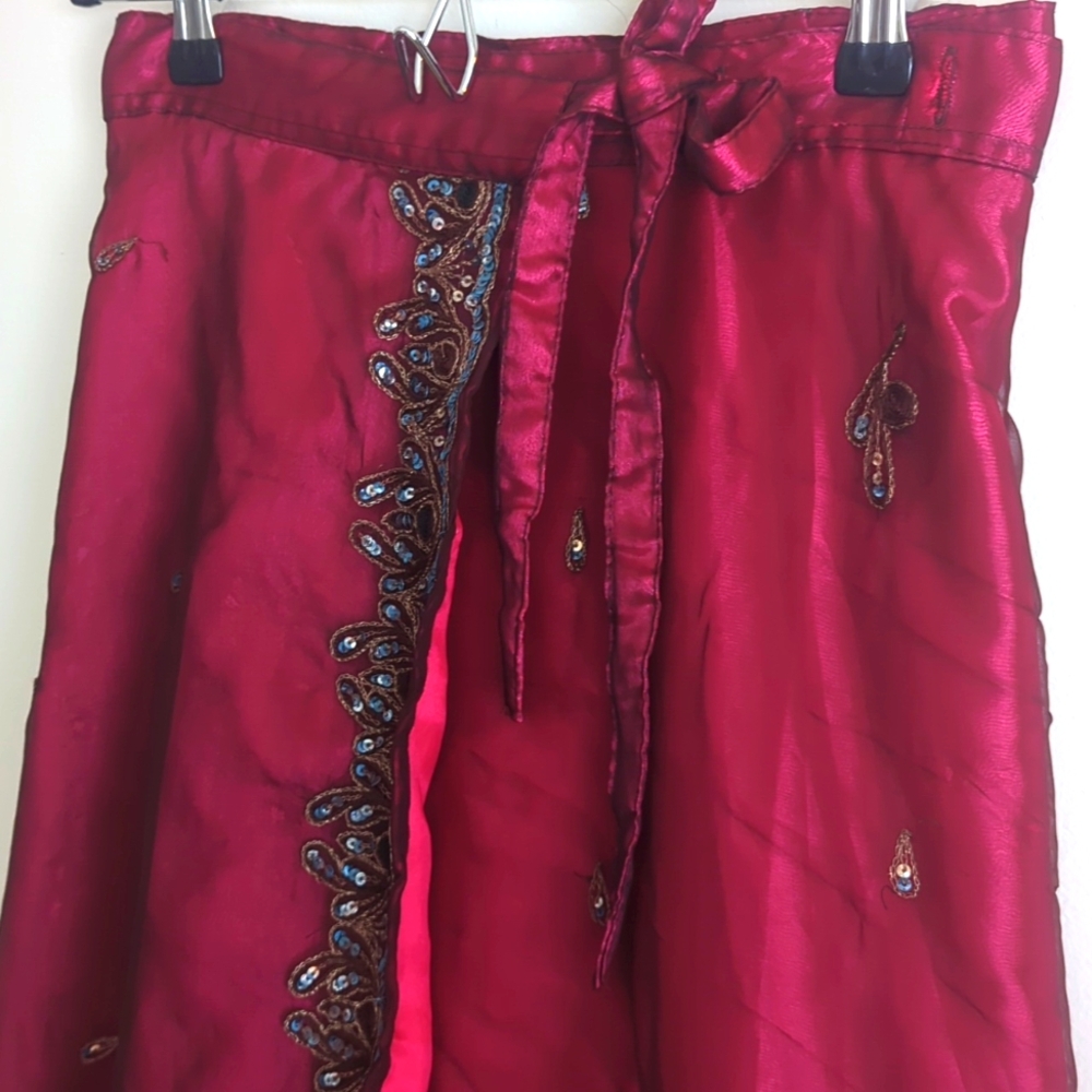 Sari wrap skirt